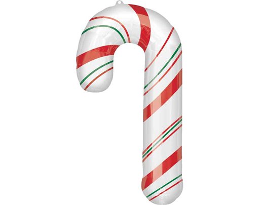 MERRY CHRISTMINTS CANDY CANE SUPERSHAPE FOIL BALLOON