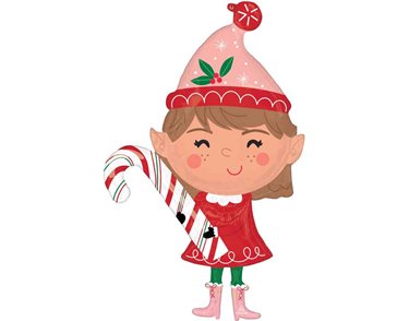 MERRY CHRISTMINTS ELF SUPERSHAPE FOIL BALLOON