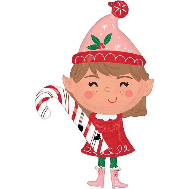 MERRY CHRISTMINTS ELF SUPERSHAPE FOIL BALLOON