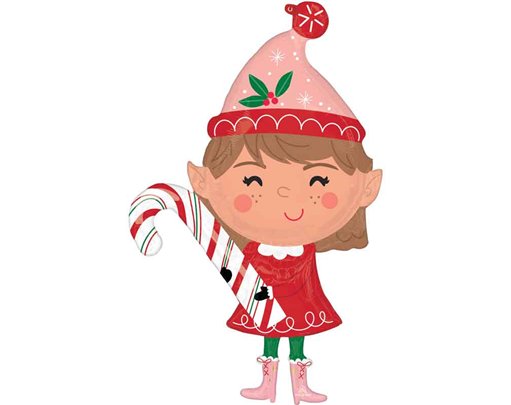 MERRY CHRISTMINTS ELF SUPERSHAPE FOIL BALLOON
