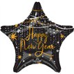 18in MIDNIGHT HOUR STANDARD STAR FOIL BALLOON