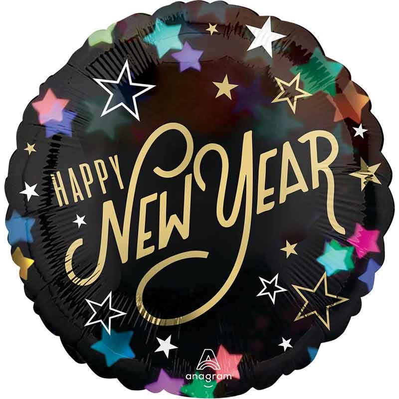 18in NEW YEAR STARLIGHT FOIL BALLOON