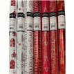 1.5m 7ASST REDS ASST GLITTER ROLLWRAP 42S