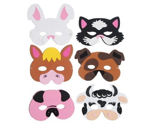 6ASST EVA FARM MASKS