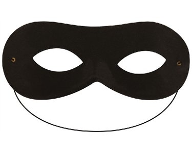 DOMINO SHAPE BLACK EYE MASK