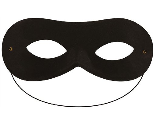 DOMINO SHAPE BLACK EYE MASK