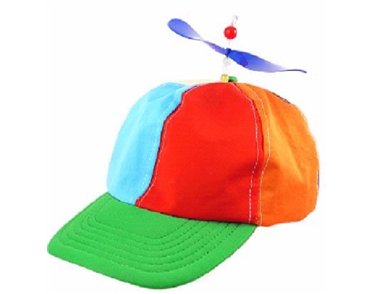 ADULT CLOWN HELICOPTER HAT