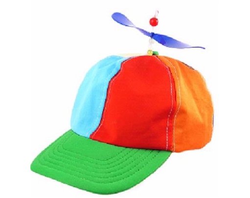 ADULT CLOWN HELICOPTER HAT