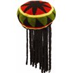 ADULT JAMAICAN HAT WITH DREADLOCKS