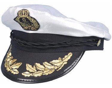 SATIN CAPTAIN HAT