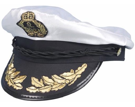 SATIN CAPTAIN HAT