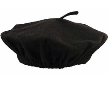 ADULT BLACK BERET