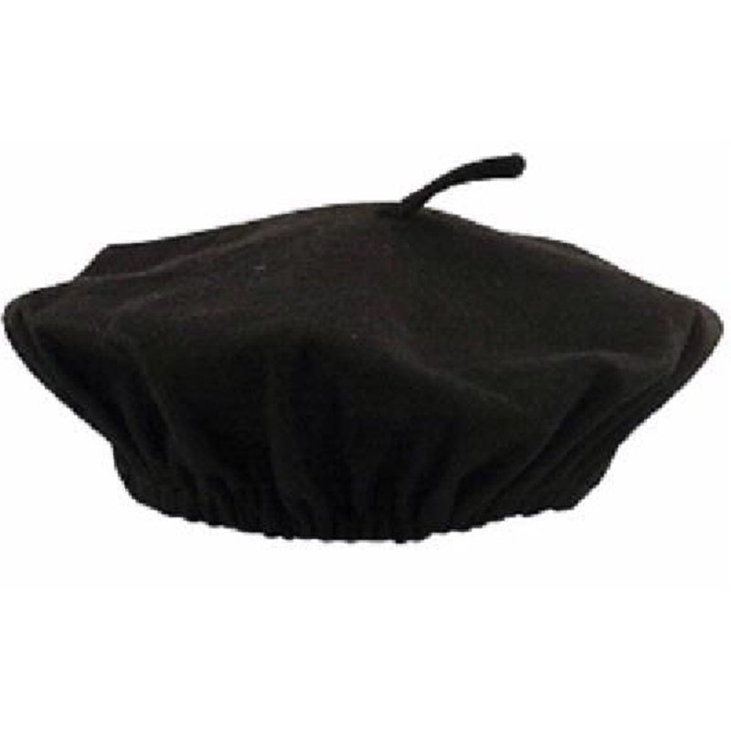 ADULT BLACK BERET