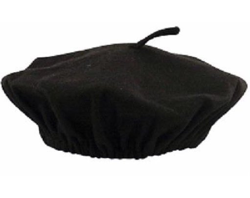 ADULT BLACK BERET