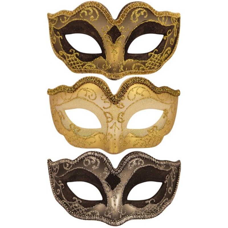 HALF FACE GLITTER MASK
