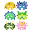 6ASST DINOSAUR EVA MASK