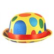 ADULT CLOWN BOWLER HAT
