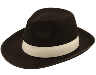 ADULT BLACK AL CAPONE HAT
