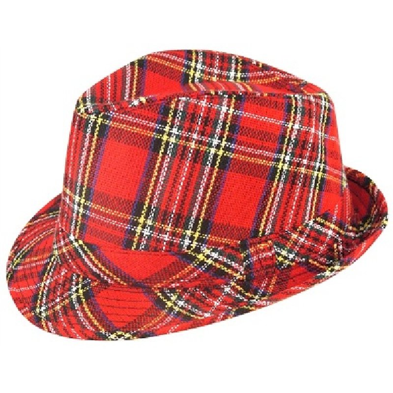 ADULT TARTAN TRILBY HAT