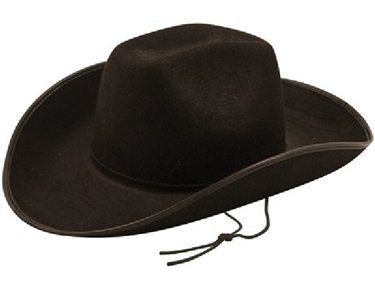 ADULT BLACK COWBOY HAT