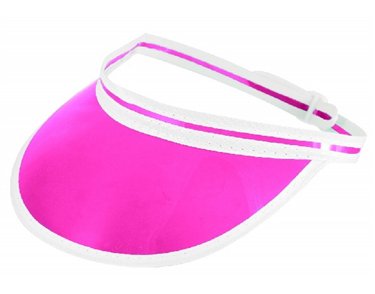 ADULT PINK POKER VISOR