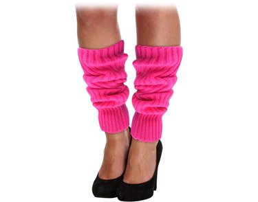 NEON PINK LEG WARMERS