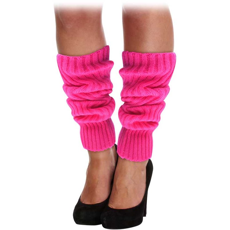 NEON PINK LEG WARMERS