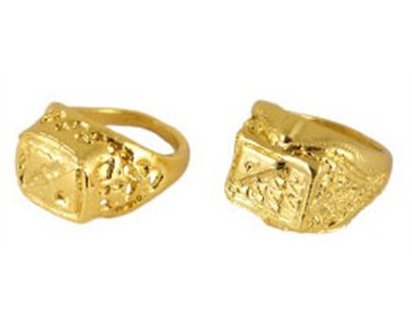 2ASST GOLD BLING RING 24S