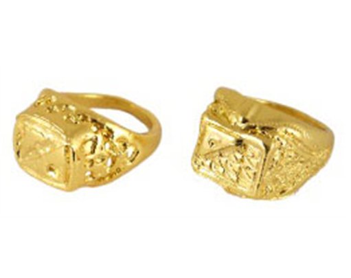2ASST GOLD BLING RING 24S