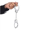 SILVER POLICE HANDCUFFS