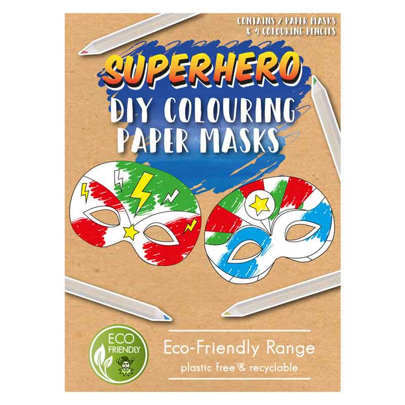 DIY SUPER HERO PAPER MASK 12S