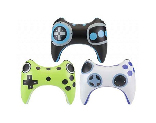 3ASST INFLATABLE GAMER CONTROLLER