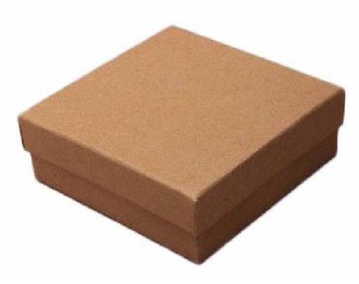 9X9X3CM NATURAL BROWN PAPER GIFT BOX  12S