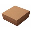 9X9X3CM NATURAL BROWN PAPER GIFT BOX  12S