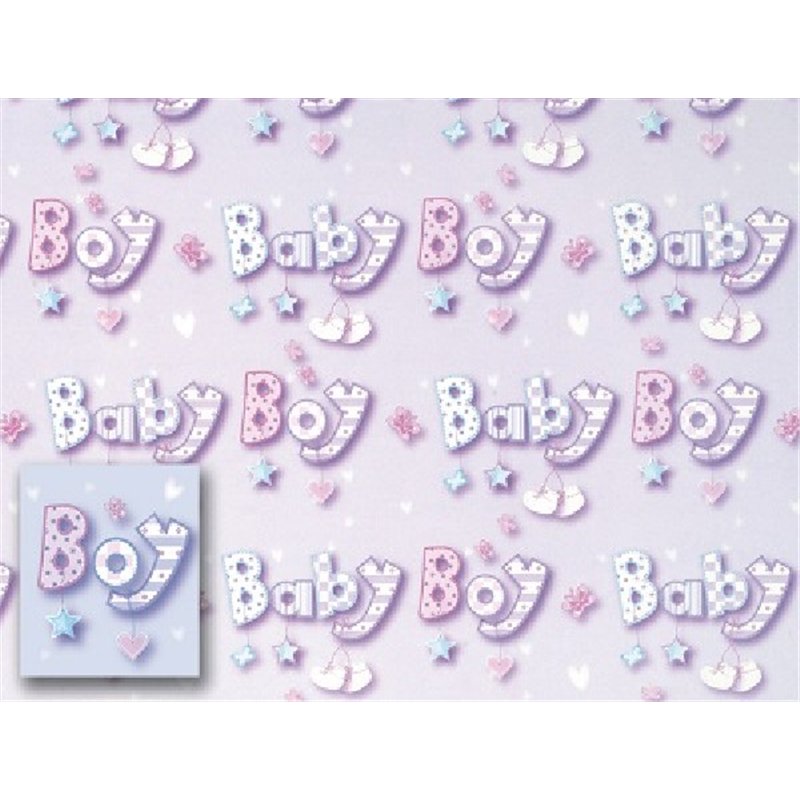 BABY BOY FOLDED WRAP & TAGS