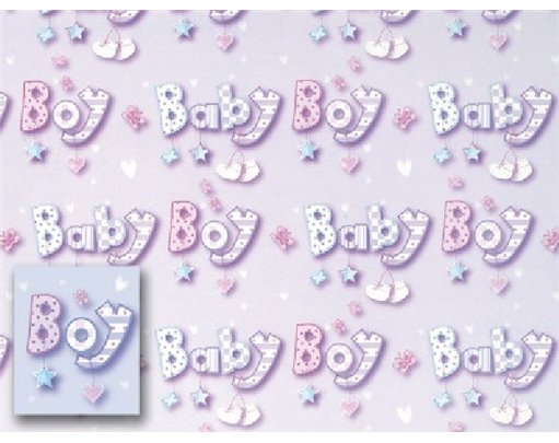 BABY BOY FOLDED WRAP & TAGS