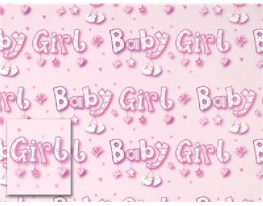 BABY GIRL FOLDED WRAP & TAGS