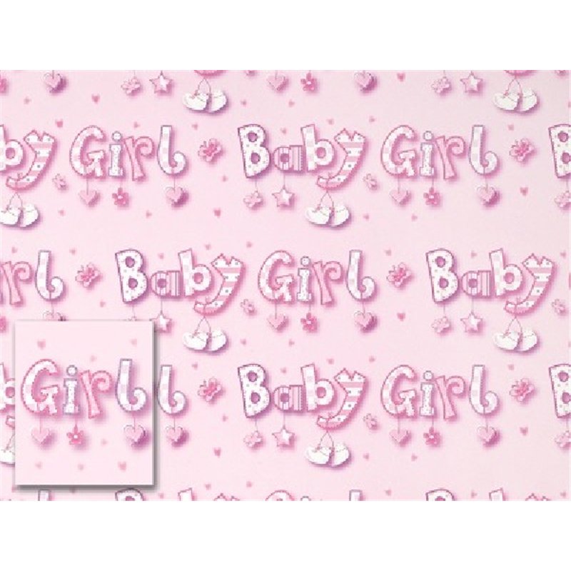 BABY GIRL FOLDED WRAP & TAGS