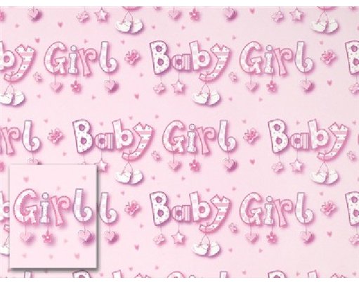 BABY GIRL FOLDED WRAP & TAGS