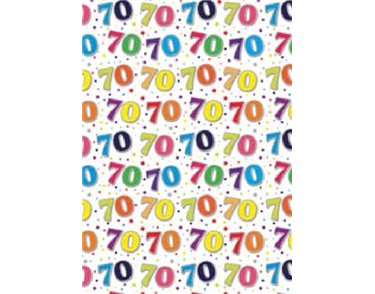 70TH BIRTHDAY ELVIN G/WRAP  24S