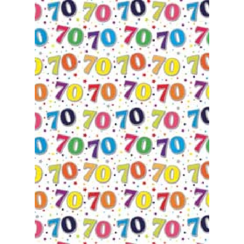 70TH BIRTHDAY ELVIN G/WRAP  24S