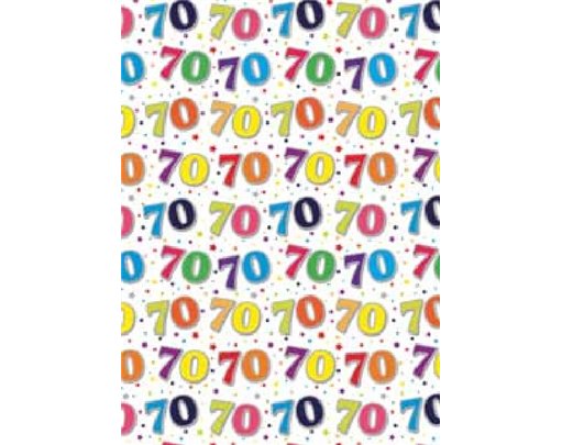 70TH BIRTHDAY ELVIN G/WRAP  24S