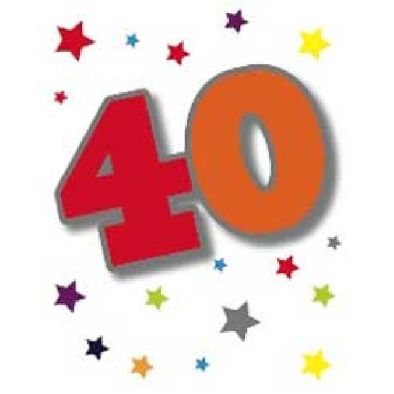 40TH ELVIN GIFT TAG  12S