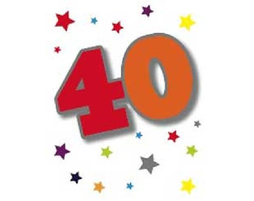 40TH ELVIN GIFT TAG  12S