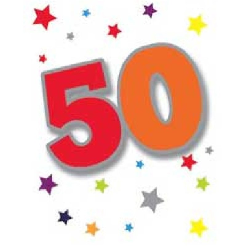 50TH ELVIN GIFT TAG  12S