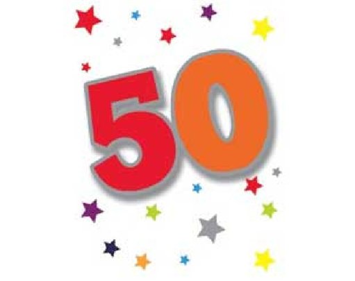 50TH ELVIN GIFT TAG  12S