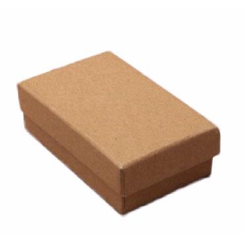 8X5X2.5CM NATURAL BROWN PAPER GIFT BOX  12S