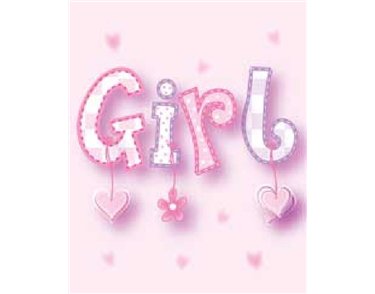 BABY GIRL ELVIN GIFT TAG  12S