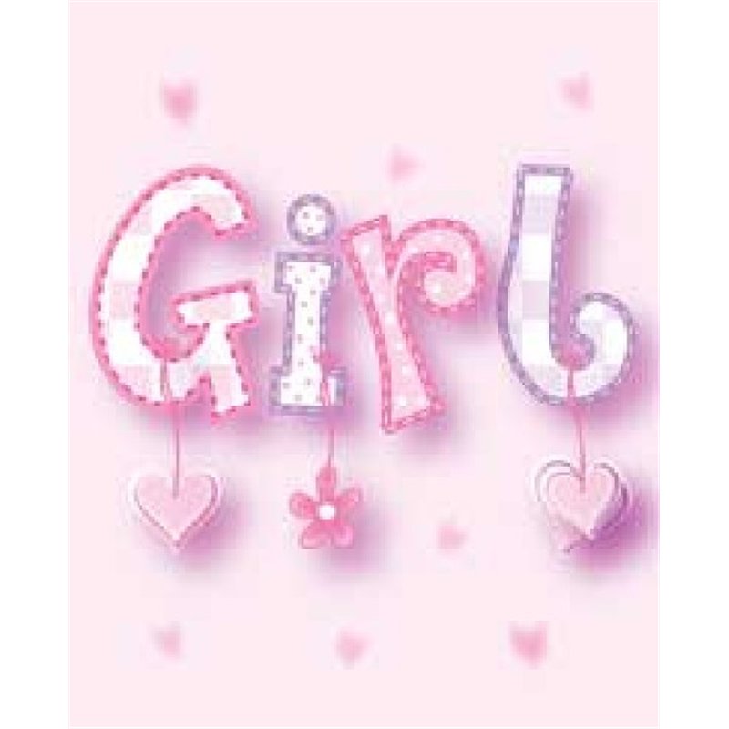 BABY GIRL ELVIN GIFT TAG  12S