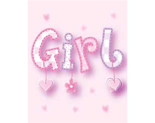 BABY GIRL ELVIN GIFT TAG  12S